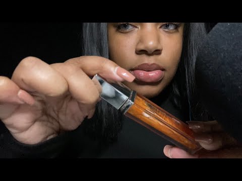 ASMR | Lipgloss Application | Hand Movements, Tapping & Mouth Sounds | brieasmr