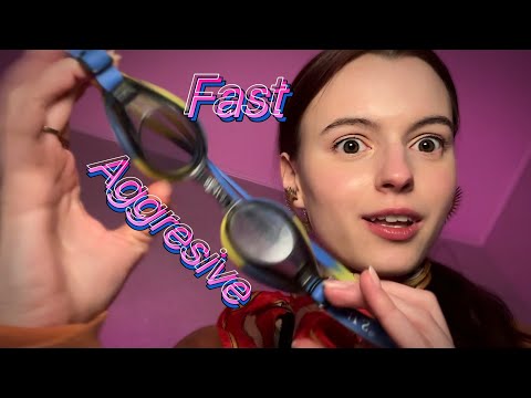 ASMR Unpredictable Fast and Aggressive , Mouth Sounds, Hand Visuals