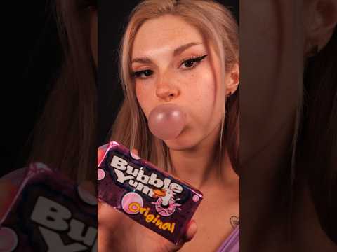 Bubble Gum Chewing 💗 #ASMR #shorts
