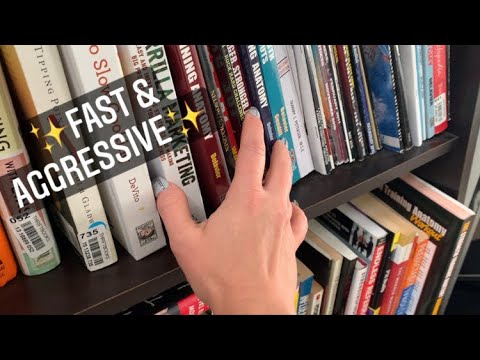 ⚡️ASMR FAST & AGGRESSIVE //📚 Book Tapping & Scratching // Tingly Triggers for Sleep & Relaxation💤