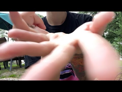 ASMR Hand Movements with Whispers & Tongue Clicking😋