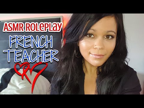 ASMR French Teacher Roleplay ❤ Whispering Love French Lessons ❤