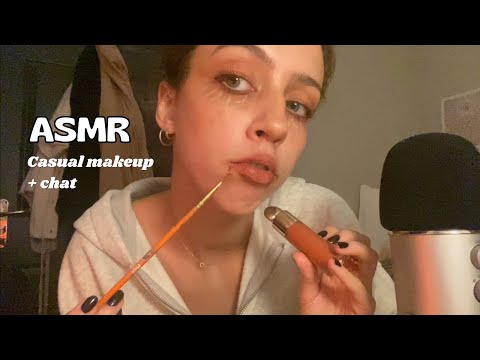 ASMR Doing my Spooky Makeup | Gossiping