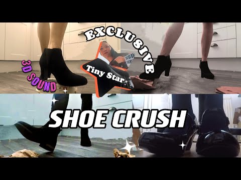 ASMR Shoe Crush Compilation (Crushing paper) 👡👠 [Tiny Star Exclusive Teaser]
