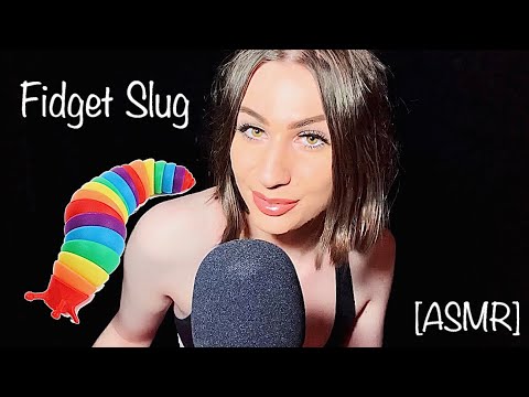 ASMR | Rainbow Slug Sensory Toy (Scratching and Tapping) 🐌🏳️‍🌈