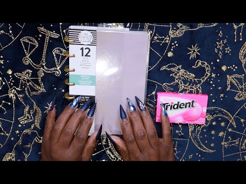 TURNING APPOINTMENT PLANNER ASMR PAGE FLIPPING CHEWING GUM
