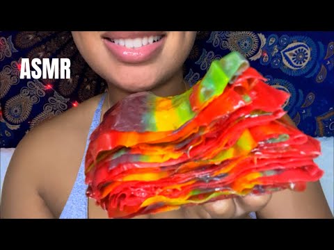 ASMR | 50 LAYERS OF FROZEN FRUIT ROLL UP