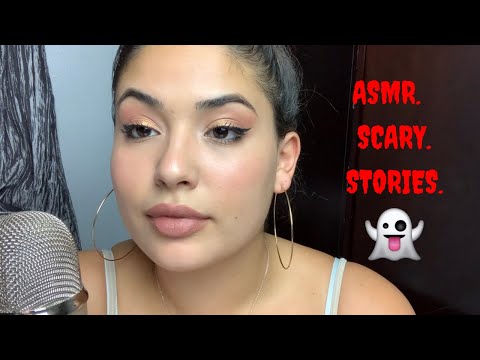 ASMR| Reading 10 Scary Stories (soft whispers) WATCH IF YOU DAREEEE