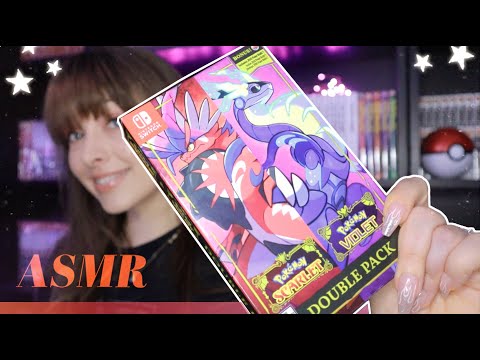ASMR ❤️💜 UNBOXING Pokemon Scarlet & Violet Double Pack! ~ Cozy Whispers, Tapping & Crinkles