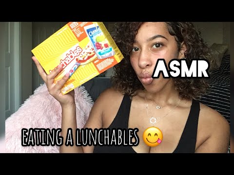 ASMR EATING A LUNCHABLES | ASMR LYSS ✨