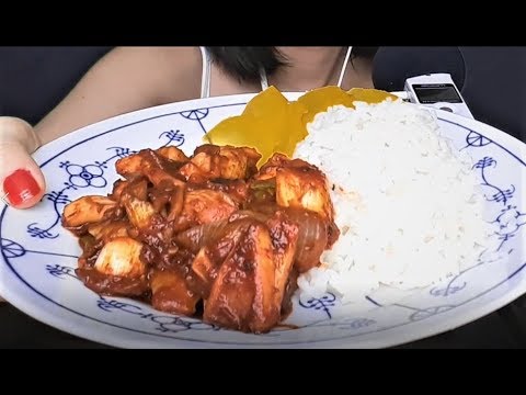 食欲がない時 오징어볶음 ㅋㅋㅋ  ASMR eating show korean food