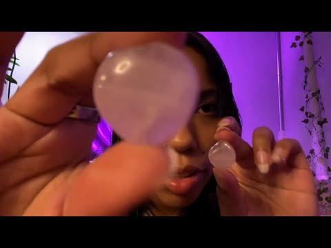 ASMR | Self love healing for you 💗 affirmations, face brushing, crystals