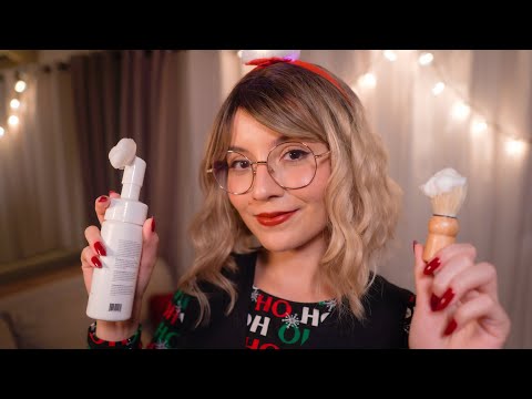 asmr ❄️ SPA natalino (barba, skincare, massagem relaxante) roleplay