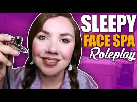 ASMR Complete Face Spa at Home for Sleep Roleplay / Steam and REAL Face Mask