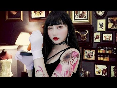 *ASMR* Tattoo Artist Role play | Paper, Drawing, Buzzing Sounds (Whispered)