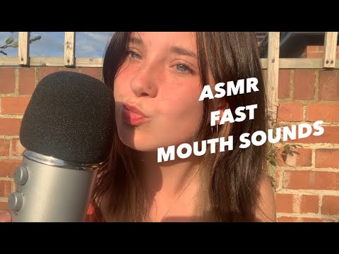ASMR intense mouth sounds outside