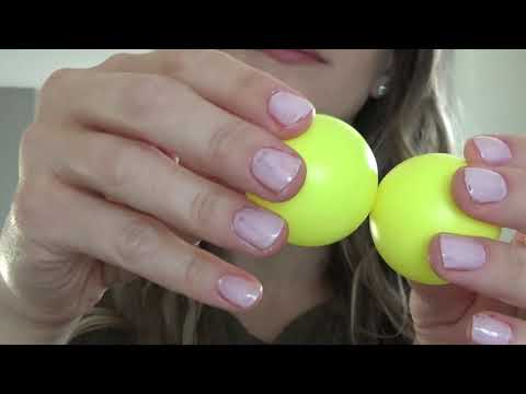 ASMR hearing test roleplay with pingpong balls