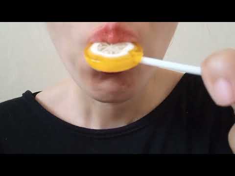 ASMR LOLLIPOP EATING SUCKING mouth sounds