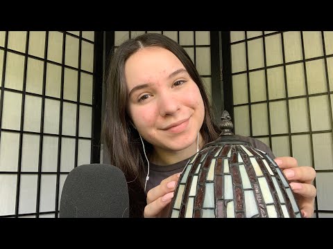 ASMR Stained Glass Lamp (Tapping and Scratching)