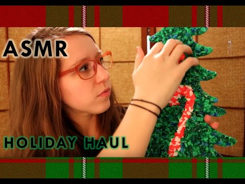 ASMR - Holiday Haul (whispered)
