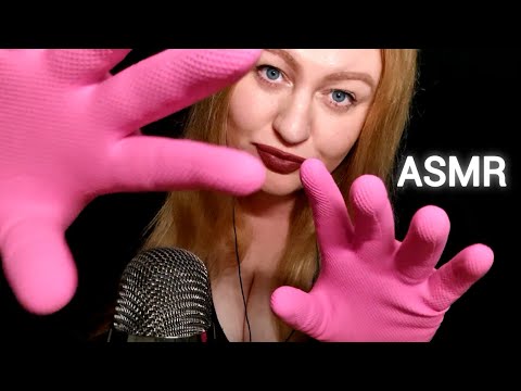 ASMR Rubber Gloves Tingly Hand Sounds Dry and with Lotion ( NO TALKING)