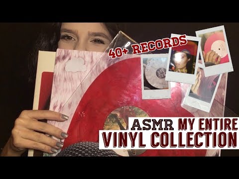 ASMR My Record Collection | Relaxing Whispering