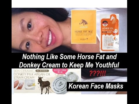 Horse Fat & Donkey Cream for Eternal Youth! (DIY Korean Hydrating Face Masks)