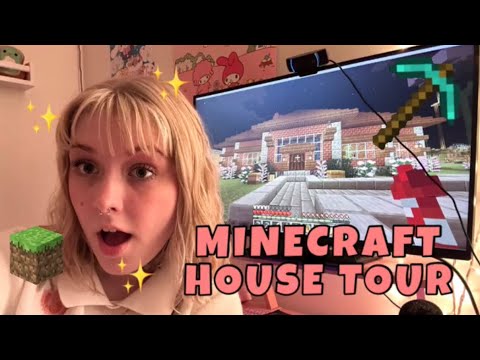 ASMR Minecraft House Tour! Rambling and Relaxing Minecraft Noises for Background Noise or Sleep