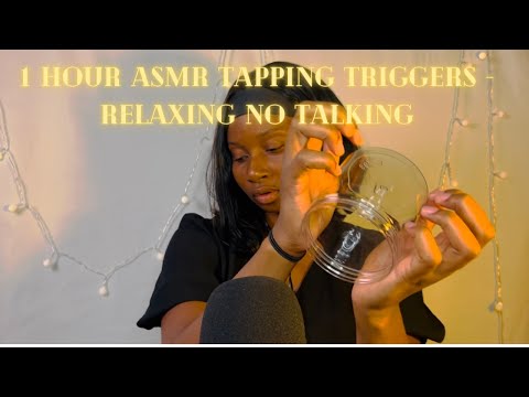 1 Hour Relaxing Tapping Triggers - No Talking