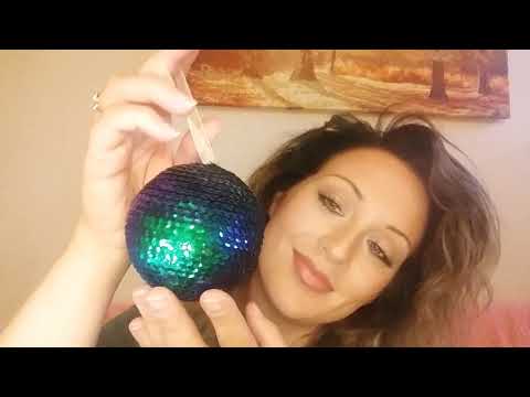 Blowing Bubbles and Christmas décor ASMR