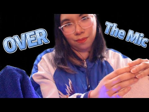 ASMR OVER THE MIC TRIGGERS FOR TINGLES (Intense Crinkling,  Scratching, No Talking) 💙✨ [Binaural]