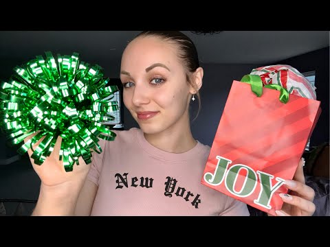 ASMR || Christmas Gift Haul! 🎁 (Crinkles, Tapping, & Scratching!)