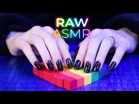 Raw ASMR Sounds for Sleep | Tapping, Scratching, Tracing, Crinkles  (No Talking)