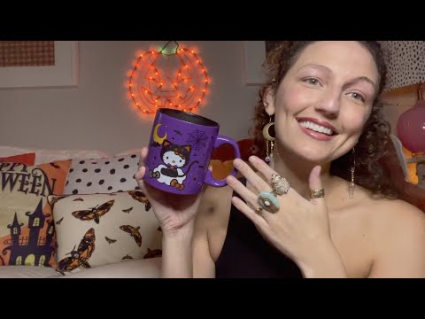 ASMR ~ 🎃💜🖤look @ the cutest halloween thingz w me!!! (gum chewing & great times ! ! ! ) 🎃💜🖤