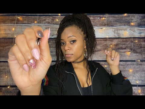 ⚡️ASMR ⚡️Plucking Away Negative Energy & Repeating Positive Reassurances/Affirmations ❤️🧡💛💚💙💜