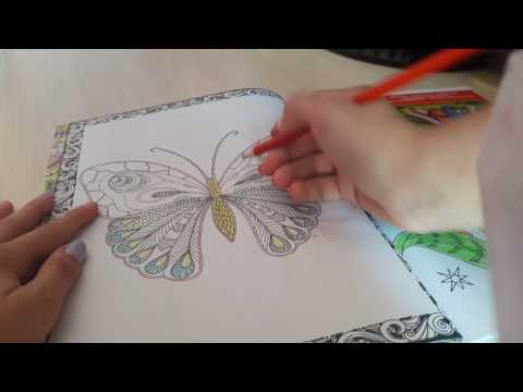 Video 4. Asmr adult colouring book