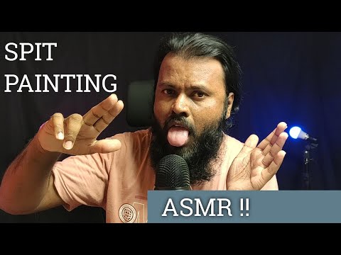 ASMR Spit Painting With Spit