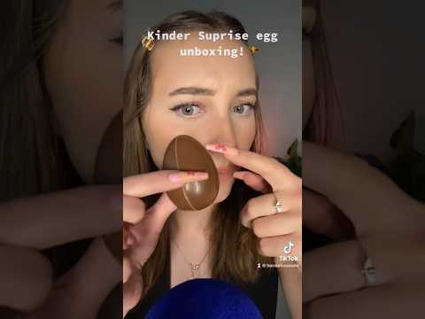 Kinder Surprise chocolate! And unboxing! #asmr #chocolate #kinder #unboxing #toy