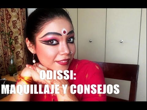 Maquillaje para Odissi ° Danza clásica de la India ° Odissi Makeup Tutorial (Spanish)