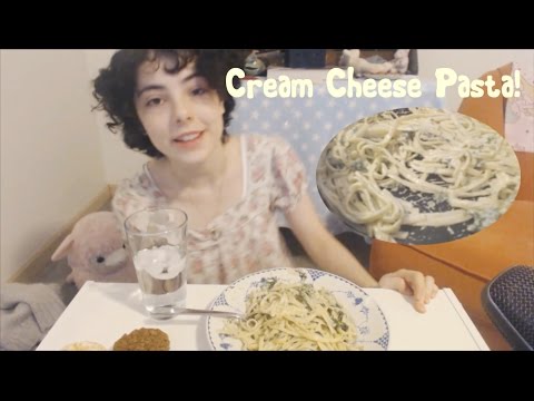 MUKBANG: make cream cheese pasta with me