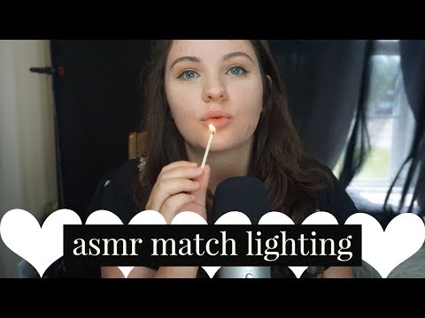 ASMR lighting 100 matches!!!!