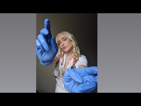 🩺ASMR Nurse Roleplay💋💕 treating you for stress-writing sounds-tapping-glove sounds 🧤💓