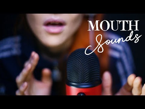 👄 ASMR - MOUTH SOUNDS 👄 + camera touching, mic blowing & finger fluttering