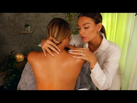 Real Person Back Tracing ASMR| Back Exam & Skin Tracing With My Best Friend ❤️