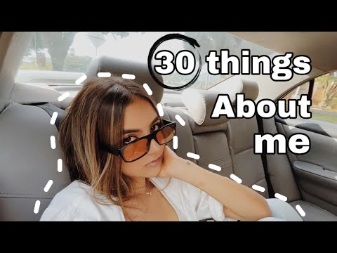 ASMR// 30 things about me (whispers & rambles)