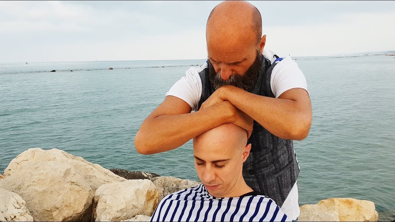 Shave and Massage on the Beach - ASMR intentional 3/3