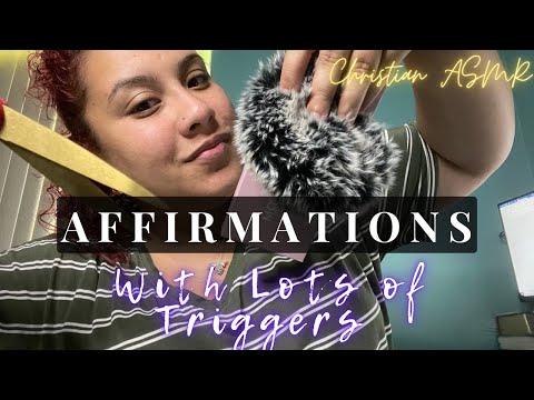 Biblical Affirmations with Different Triggers (Tapping, Cutting, Hand movements) ✨Christian ASMR
