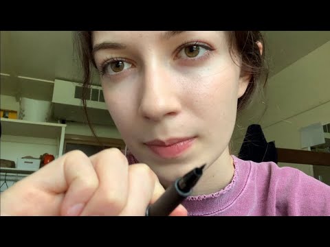 ASMR friend does your eye makeup | soft spoken roleplay (lofi)