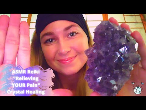ASMR by P.A.R. ~ [ASMR Reiki] "Reiki for Pain Relief" | Crystals | Soft Whispers | Lavender Mist