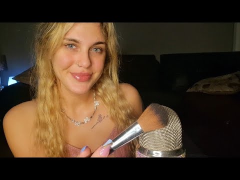 ASMR | For relaxation and sleep 😴 Mic scratching, lotion sounds, face brushing, brush sounds +